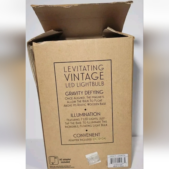Levitating Vintage Led Lightbulb Floating Light Floats Induction Bulb  EUC W Box - Picture 4 of 12